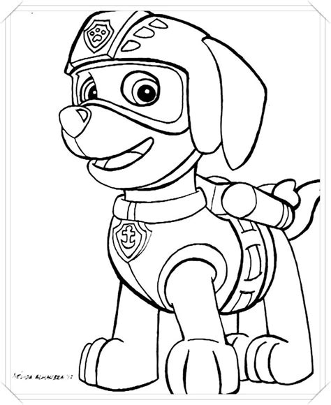 dibujos para colorear paw patrol|dibujos de patrolia canina para pintar.